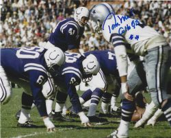 Autographed TOM MATTE 8X10 Baltimore Colts photo