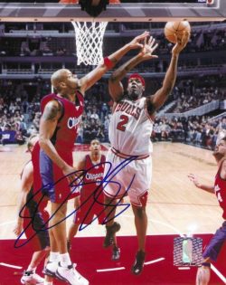 Autographed  EDDY CURRY 8x10 Chicago Bulls Photo