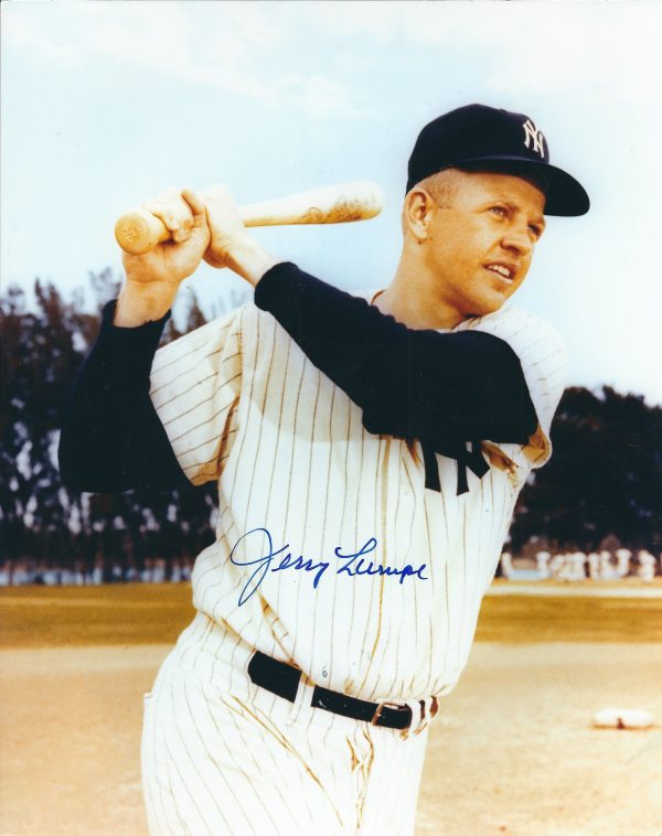 AUTOGRAPHED JERRY LUMPE 8x10 New York Yankees Photo