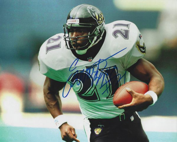 Autographed EARNEST BYNER 8x10 Baltimore Ravens Photo