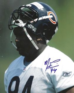 Autographed MARCUS HARRISON 8X10 Chicago Bears Photo