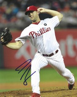 AUTOGRAPHED JOE SAVERY 8x10 Philadelphia Phillies Photo