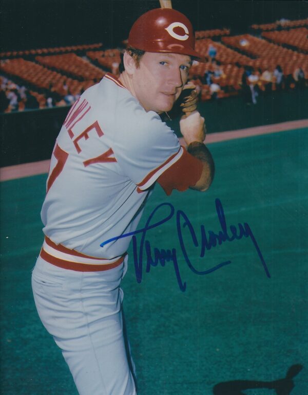 AUTOGRAPHED TERRY CROWLEY 8X10 Cincinnati Reds Photo