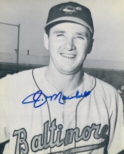 AUTOGRAPHED JIM MARSHALL 8x10 Baltimore Orioles Photo