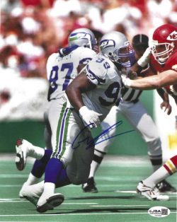 Autographed CORTEZ KENNEDY 8x10 Seattle Seahawks photo JSA