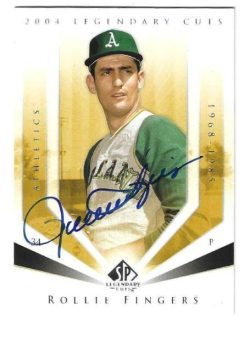 Autographed ROLLIE FINGERS 2004 Upper Deck Legendary Cuts