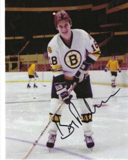 Autographed BARRY PEDERSON 8X10 Boston Bruins  Photo