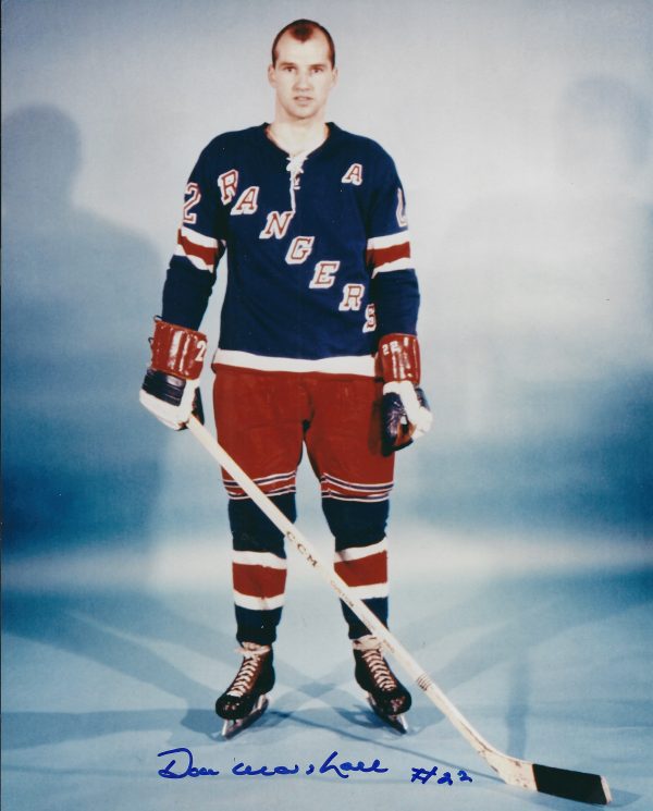 Autographed DON MARSHALL 8X10 New York Rangers Photo