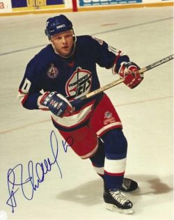Autographed ALEXEI ZHAMNOV 8x10 Winnipeg Jets Photo