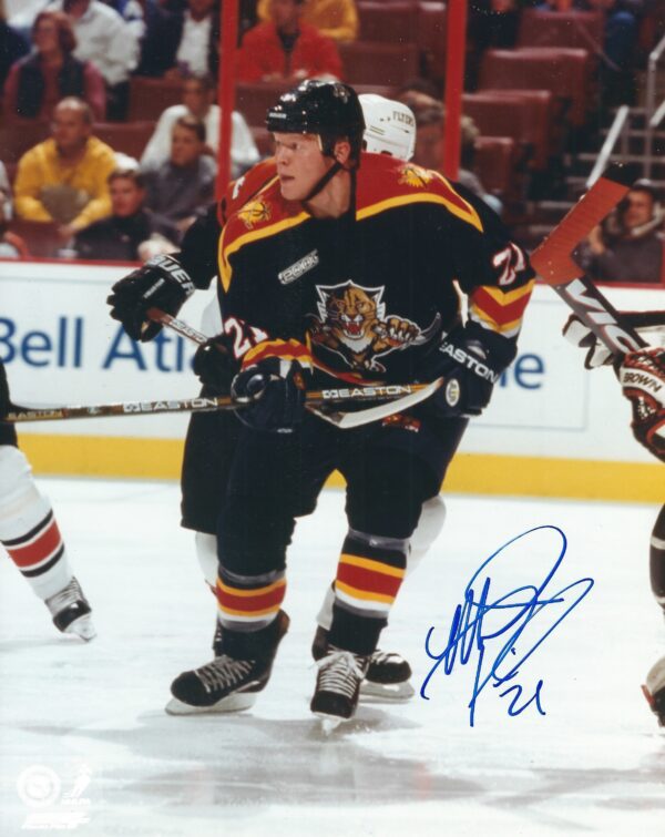 Autographed MARK PARRISH 8x10 Florida Panthers Photo
