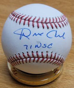Autographed DAVE CASH "71 WSC" Official Major League Baseball