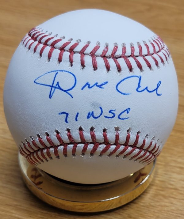 Autographed DAVE CASH "71 WSC" Official Major League Baseball