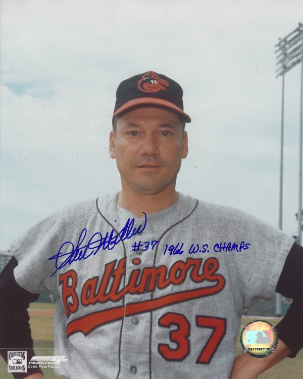AUTOGRAPHED STU MILLER 8x10 Baltimore Orioles Photo