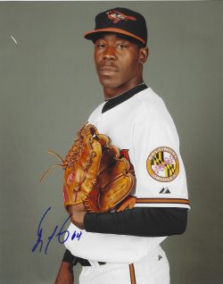 AUTOGRAPHED LUIS LEBRON 8x10 Baltimore Orioles Photo
