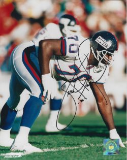 Autographed LEONARD MARSHALL 8x10 New York Giants photo