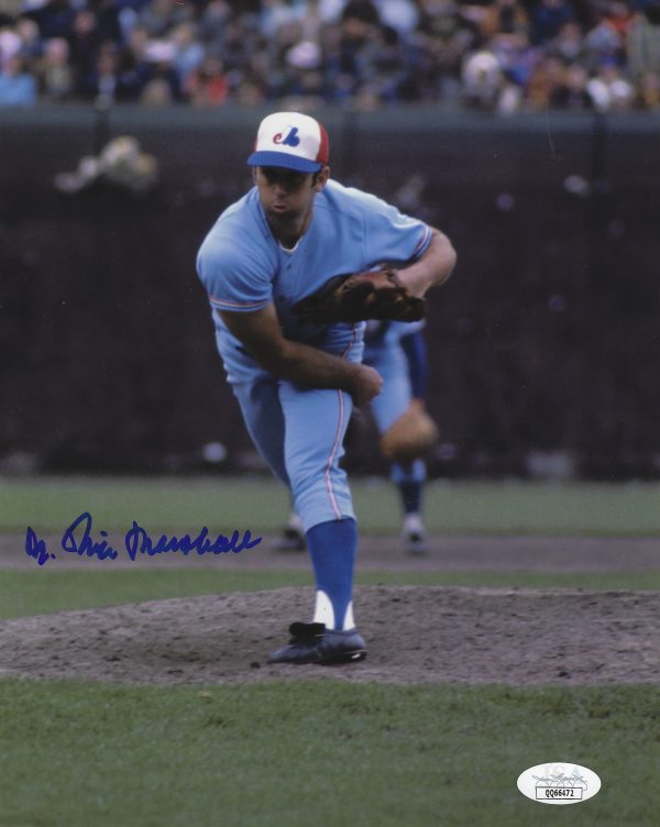AUTOGRAPHED DR MIKE MARSHALL 8x10 Montreal Expos Photo JSA