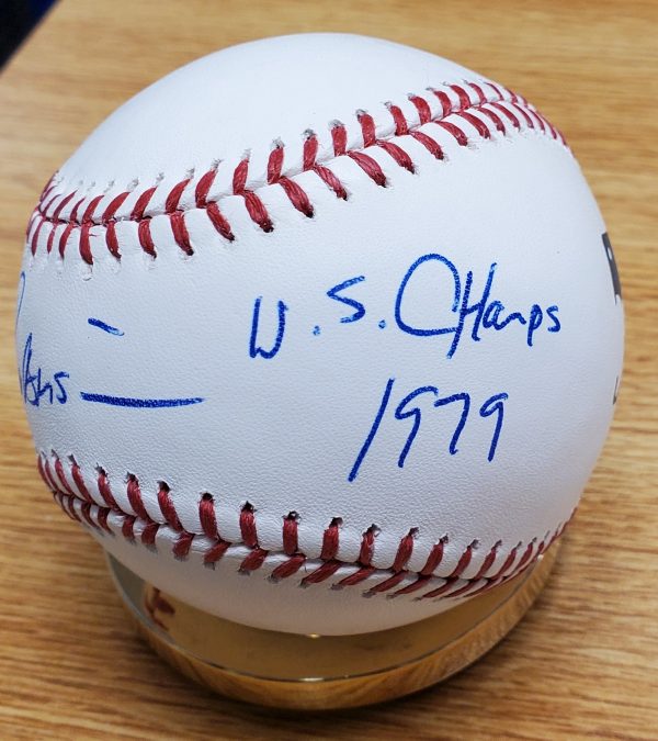 Autographed DON ROBINSON WS CHAMPS 1979 Official Major League Baseball - Image 2