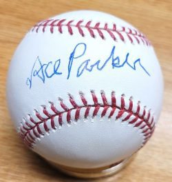 Autographed ACE PARKER Official Major League Baseball