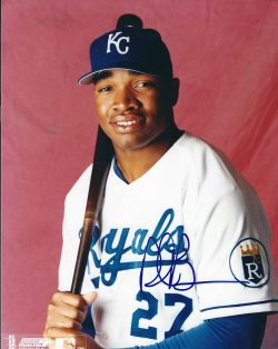 AUTOGRAPHED DEE BROWN 8x10 Kansas City Royals Photo