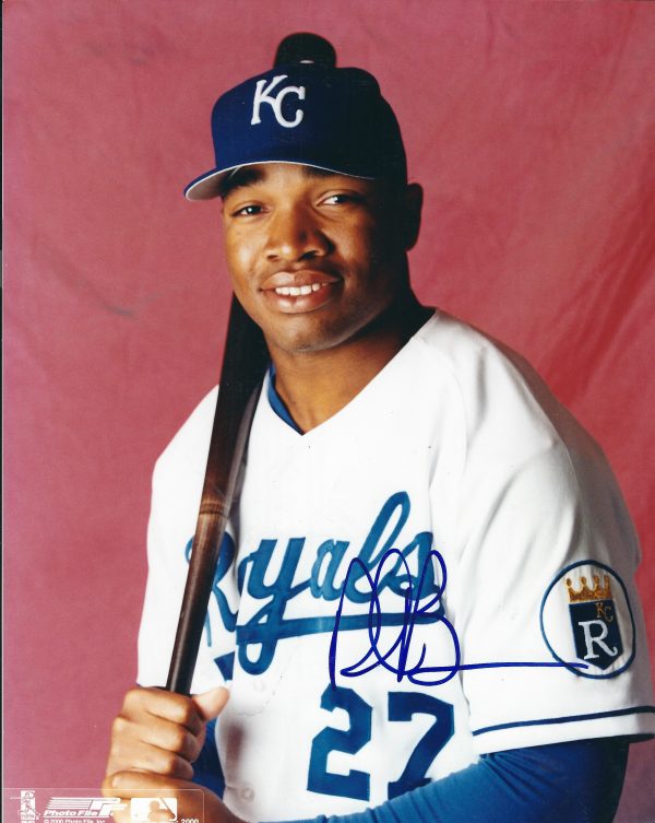 AUTOGRAPHED DEE BROWN 8x10 Kansas City Royals Photo