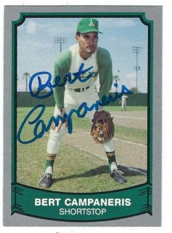 Autographed BERT CAMPANERIS 1989 Pacific Legends Card#157