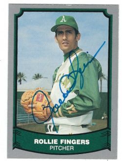 Autographed ROLLIE FINGERS 1988 Pacific Legends Card #103