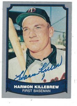 Autographed HARMON KILLEBREW 1988 Pacific Legends Card #86