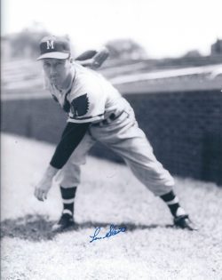 AUTOGRAPHED LOU SLEATER 8X10 MILWAUKEE Braves photo