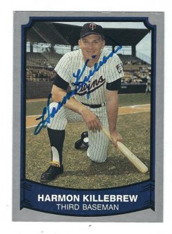 Autographed HARMON KILLEBREW 1989 Pacific Legends Card #163
