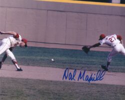 AUTOGRAPHED DAL MAXVILL 8x10 St. Louis Cardinals photo