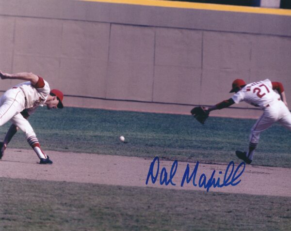 AUTOGRAPHED DAL MAXVILL 8x10 St. Louis Cardinals photo
