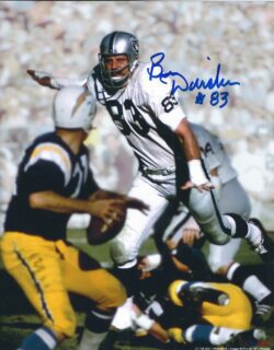 Autographed BEN DAVIDSON 8x10 Oakland Raiders photo