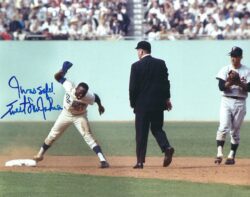 AUTOGRAPHED LOU JOHNSON 8X10 Los Angeles Dodgers photo