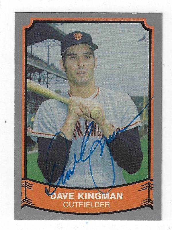 Autographed DAVE KINGMAN 1989 Pacific Legends Card #175