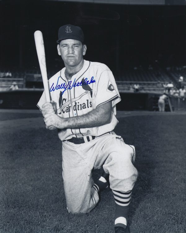 AUTOGRAPHED WALLY WESTLAKE 8x10 St. Louis Cardinals photo