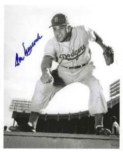 AUTOGRAPHED DON NEWCOMBE 8X10 Brooklyn Dodgers photo