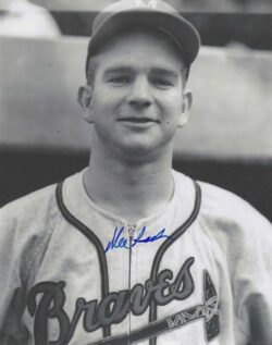 AUTOGRAPHED MEL ROACH 8x10 Milwaukee Braves photo