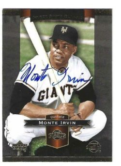 Autographed MONTE IRVIN New York Giants 2003 Upper Deck Sweet Spot Classics Card