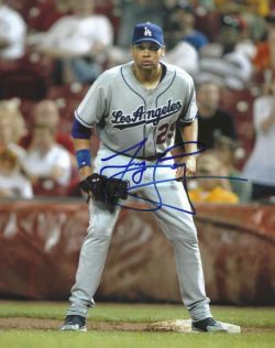 AUTOGRAPHED JAMES LONEY 8X10 Los Angeles Dodgers photo