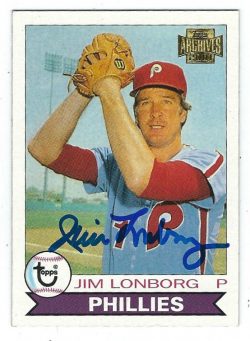 JIM LONBORG Autographed 2001 Topps Archive Card