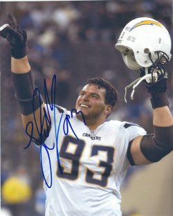 Autographed LUIS CASTILLO 8x10 San Diego Chargers Photo
