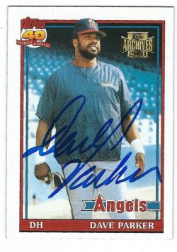 DAVE PARKER Autographed 2001 Topps Archive Card