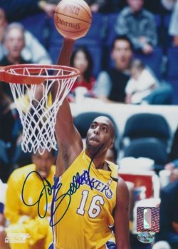 Autographed JOHN SALLEY 8X10 Los Angeles Lakers Photo