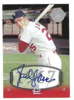Autographed JULIAN JAVIER St. Louis Cardinals 2004 Upper Deck Timeless Teams Card