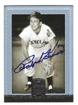 Autographed RALPH KINER Cleveland Indians 2005 DONRUSS GREATS CARD