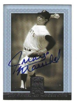 Autographed JUAN MARICHAL San Francisco Giants 2005 Donruss Greats Card