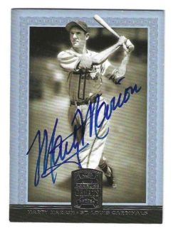 Autographed MARTY MARION St. Louis Cardinals 2005 DONRUSS GREATS CARD