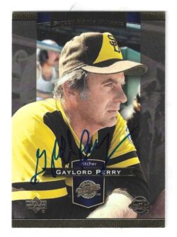 Autographed GAYLORD PERRY San Diego Padres 2003 Upper Deck Sweet Spot Classic Card