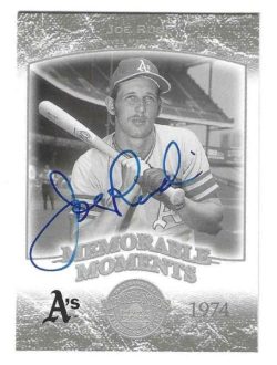 Autographed JOE RUDI Oakland A's 2004 Upper Deck Timeless Teams Card