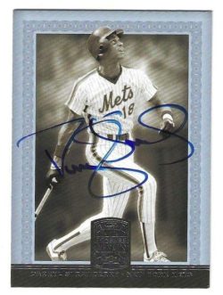 Autographed DARRYL STRAWBERRY New York Mets 2005 DONRUSS GREATS CARD